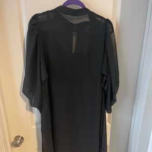 Sheer black dress size 18